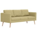Vidaxl canap  3 places tissu vert