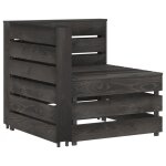 Vidaxl canap d'angle palette de jardin gris bois de pin imprgn