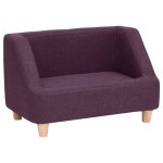 Vidaxl canap pour chien bordeaux 60x37x39 cm lin
