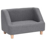 Vidaxl canap pour chien gris 60x37x39 cm lin