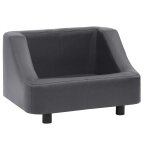Vidaxl canap pour chien gris 67x52x40 cm similicuir