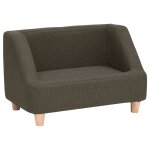 Vidaxl canap pour chien gris fonc 60x37x39 cm lin