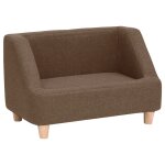 Vidaxl canap pour chien marron 60x37x39 cm lin