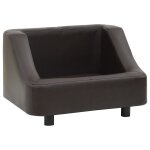 Vidaxl canap pour chien marron 67x52x40 cm similicuir