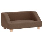 Vidaxl canap� pour chien marron 95x63x39 cm lin