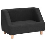 Vidaxl canap pour chien noir 60x37x39 cm lin