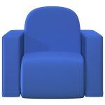 Vidaxl canapé pour enfants 2 en 1 bleu similicuir Vidaxl canapé pour enfants 2 en 1 bleu similicuir