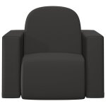 Vidaxl canapé pour enfants 2 en 1 noir similicuir Vidaxl canapé pour enfants 2 en 1 noir similicuir