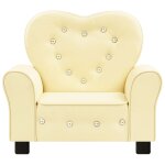 Vidaxl canapé pour enfants blanc similicuir Vidaxl canapé pour enfants blanc similicuir