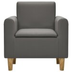Vidaxl canapé pour enfants gris similicuir Vidaxl canapé pour enfants gris similicuir