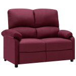 Vidaxl canap inclinable  2 places violet tissu
