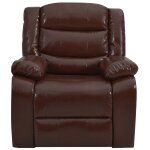 Vidaxl canap inclinable de massage marron similicuir