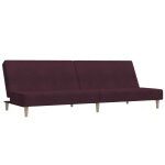 Vidaxl canap - lit  2 places violet tissu