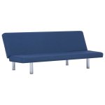 Vidaxl canap� - lit bleu polyester