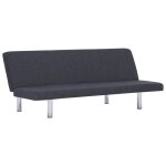 Vidaxl canap - lit gris fonc polyester