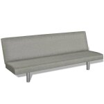Vidaxl canapé - lit gris polyester Vidaxl canapé - lit gris polyester