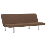 Vidaxl canap - lit marron polyester