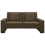 Vidaxl canap - lit marron similicuir