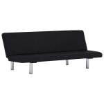 Vidaxl canap - lit noir polyester