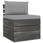 Vidaxl canap de milieu palette de jardin avec coussins bois de pin