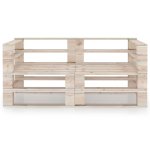 Vidaxl canap� palette � 2 places de jardin bois de pin