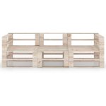 Vidaxl canap palette  3 places de jardin bois de pin