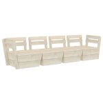 Vidaxl canap� palette � 4 places de jardin bois d'�pic�a impr�gn�