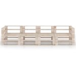Vidaxl canap� palette � 4 places de jardin bois de pin
