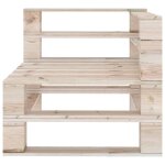 Vidaxl canapé palette d'angle de jardin bois de pin imprégné Vidaxl canapé palette d'angle de jardin bois de pin imprégné