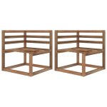 Vidaxl canap palette de jardin 3 places et coussins bleu pinde