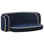 Vidaxl canap pliable pour chien bleu 73x67x26 cm coussin lavable