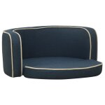 Vidaxl canap pliable pour chien bleu 76x71x30 cm coussin lavable