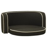 Vidaxl canap pliable pour chien gris fonc 76x71x30cm coussin lavable