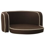 Vidaxl canap pliable pour chien marron 76x71x30 cm coussin lavable