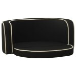 Vidaxl canap pliable pour chien noir 76x71x30 cm coussin lavable