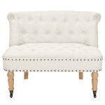 Vidaxl canap tissu 94 x 67 x 76 cm blanc