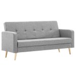 Vidaxl canap tissu gris clair