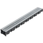 Vidaxl caniveaux de drainage 6 pcs acier galvanis 6 m