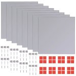 Vidaxl carreaux de miroir sans cadre 16 pcs 20, 5 cm