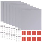 Vidaxl carreaux de miroir sans cadre 8 pcs 20, 5 cm