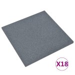 Vidaxl carreaux de protection antichoc 18pcs caoutchouc 50x50x3cm gris Vidaxl carreaux de protection antichoc 18pcs caoutchouc 50x50x3cm gris