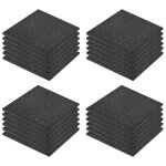 Vidaxl carreaux de protection antichoc 24pcs caoutchouc 50x50x3cm noir Vidaxl carreaux de protection antichoc 24pcs caoutchouc 50x50x3cm noir
