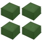 Vidaxl carreaux de protection antichoc 24pcs caoutchouc 50x50x3cm vert Vidaxl carreaux de protection antichoc 24pcs caoutchouc 50x50x3cm vert