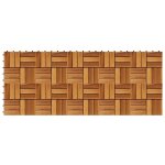 Vidaxl carreaux de terrasse 30x30 cm 10 pcs acacia