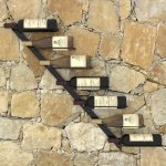 Vidaxl casier  bouteilles mural pour 7 bouteilles noir mtal