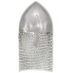 Vidaxl casque de chevalier antique pour gn argent acier
