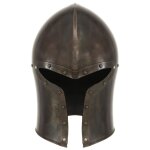 Vidaxl casque de chevalier mdival antique pour gn argent acier