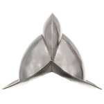 Vidaxl casque de chevalier m�di�val antique pour gn argent� acier
