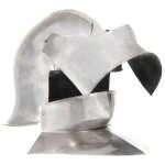 Vidaxl casque de chevalier mdival antique pour gn argent acier