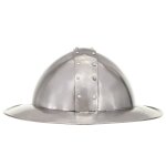Vidaxl casque de chevalier m�di�val antique pour gn argent� acier